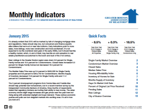 January 2015 Greater Boston Real Estate Market Trends Report