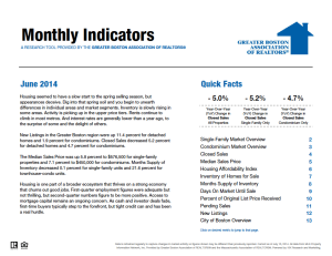 June 2014 Greater Boston Real Estate Market Trends